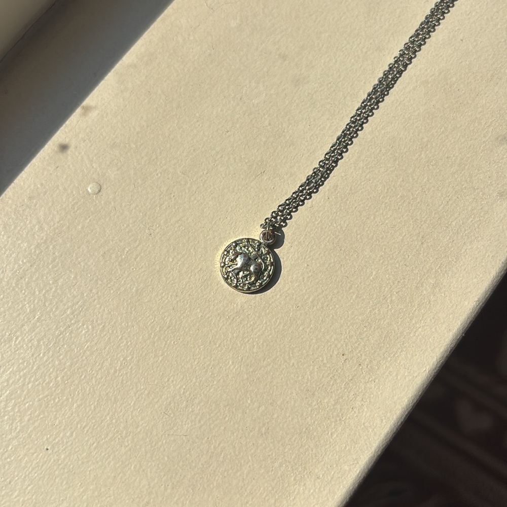 Urban Outfitters Taurus Silver Tone Dainty Necklace